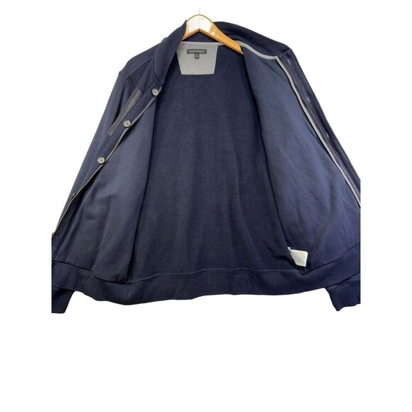 Banana Republic Mens Button-Up Jacket XL Navy Blue Wool Blend - Picture 11 of 11